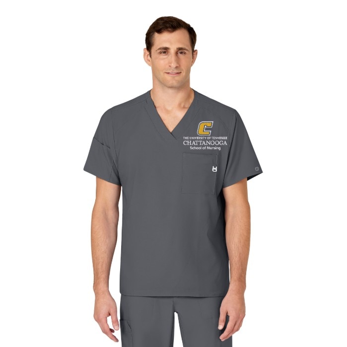 Wink W123 Men's V-Neck Top 6355CHATT1