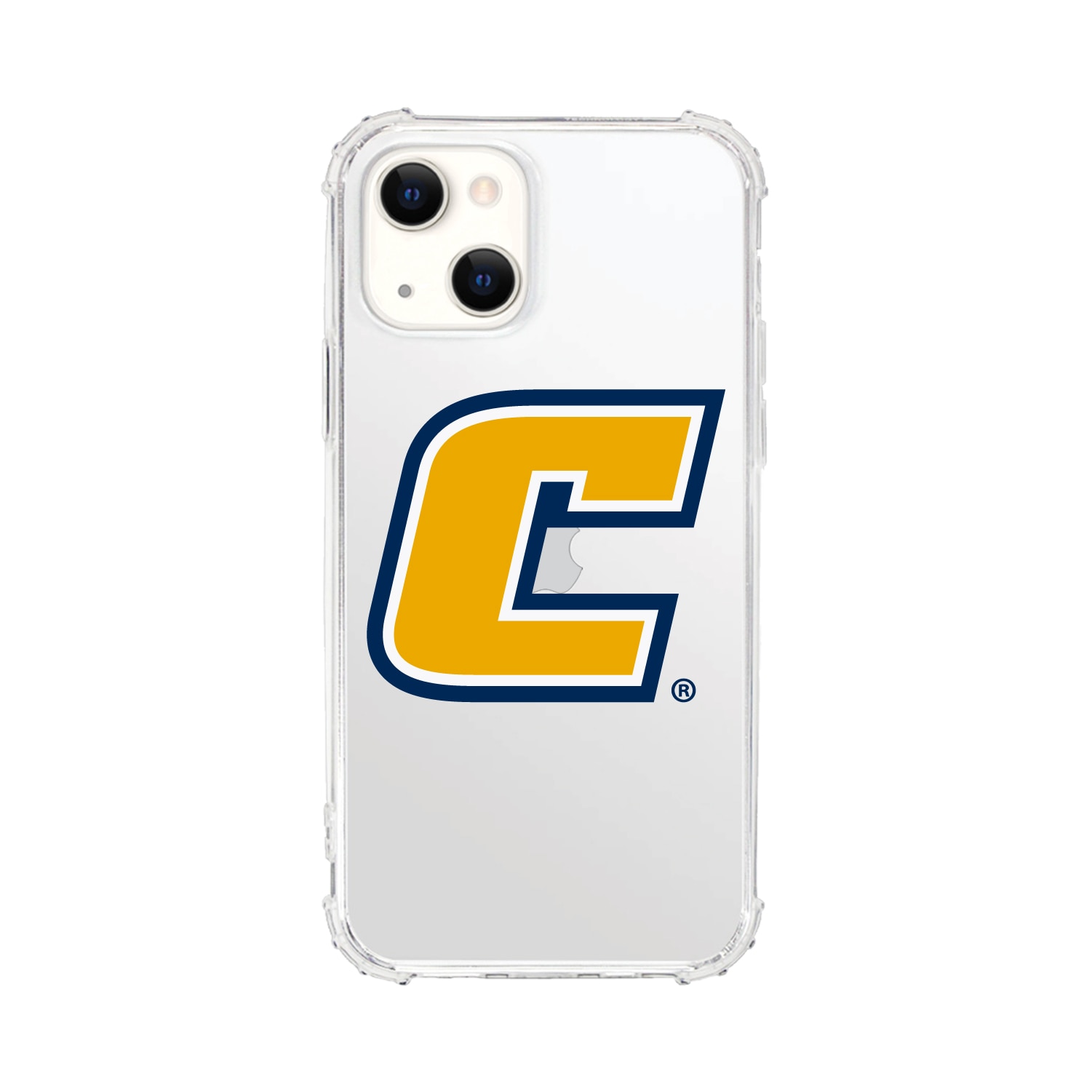 University of Tennessee at Chattanooga - Clear Tough Edge Phone Case, Classic V1 - iPhone 13