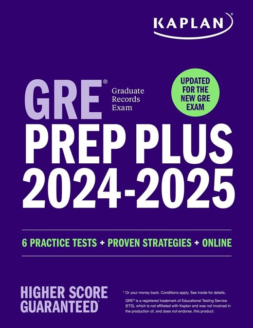 GRE Prep Plus 2024-2025 - Updated for the New Gre: 6 Practice Tests + Live Classes + Online Question Bank and Video Explanations