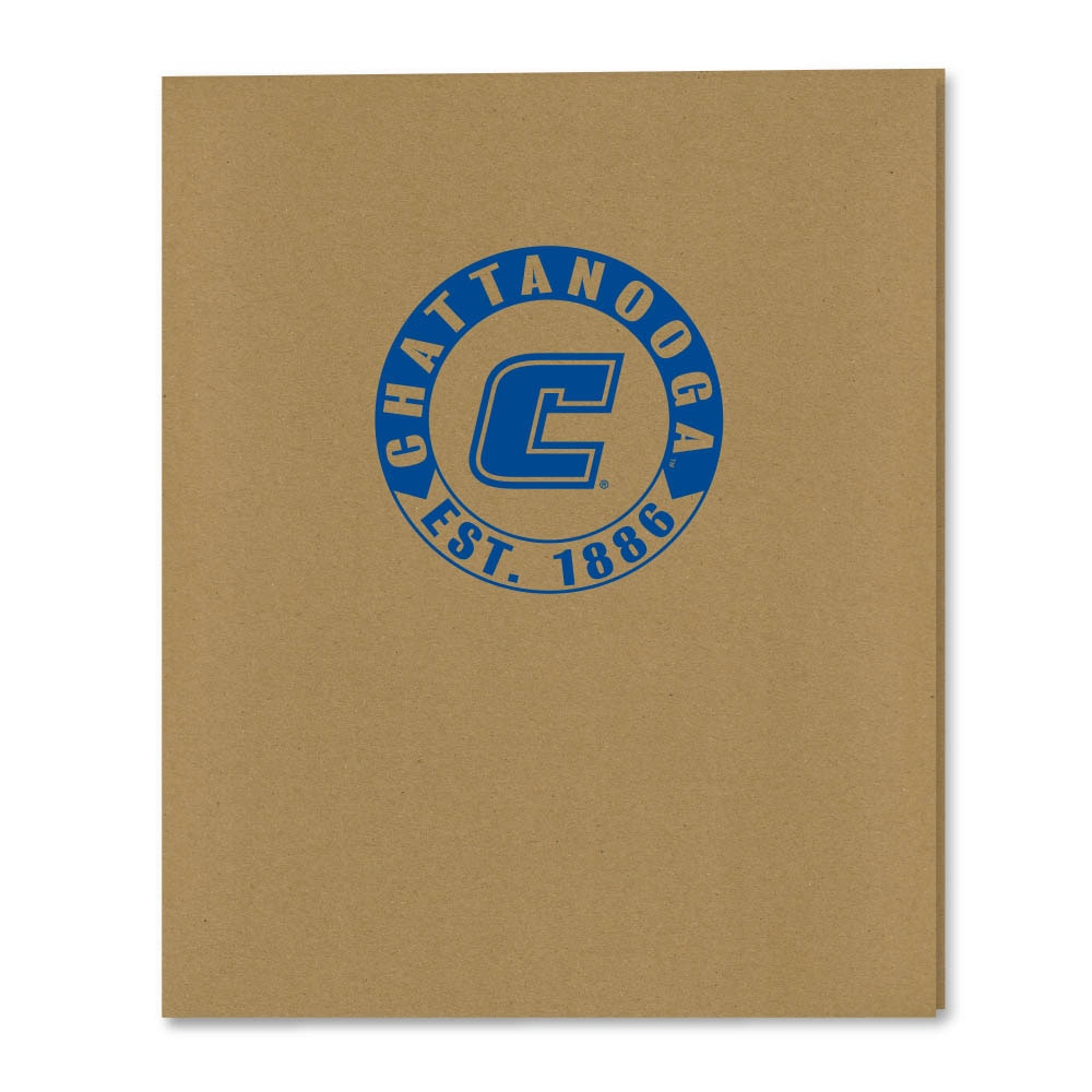 Recycled Emblematic Kraft 2 Pocket Folder, Classic