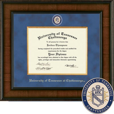 Church Hill Classics 14" x 17" Presidential Walnut Diploma Frame