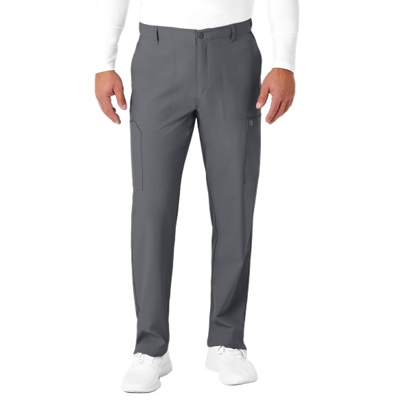 WonderWink W123 Men's Flat Front Cargo Scrub Pant, 5355 Short