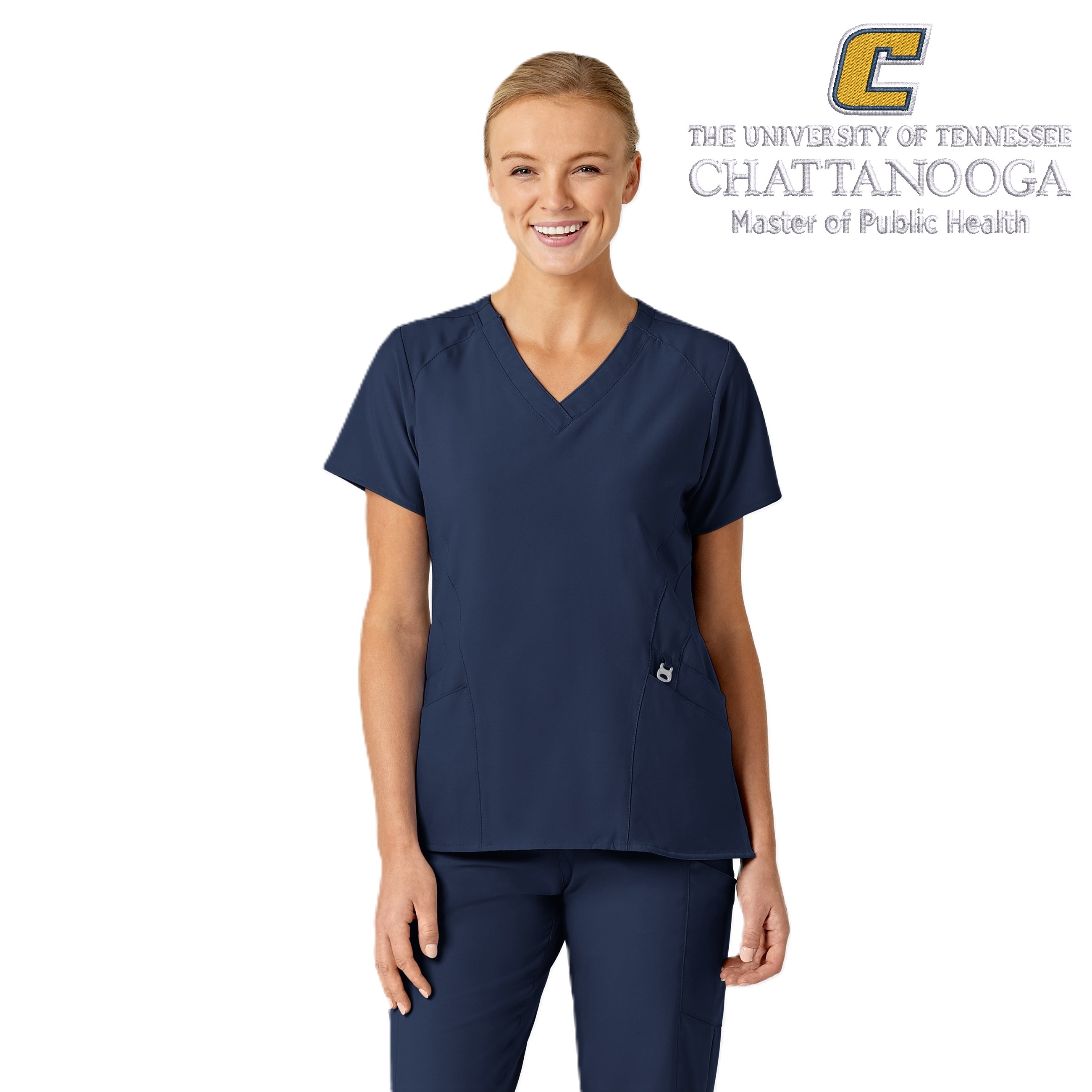 Wink W123 Unisex V-Neckc Top 6155CHATT3