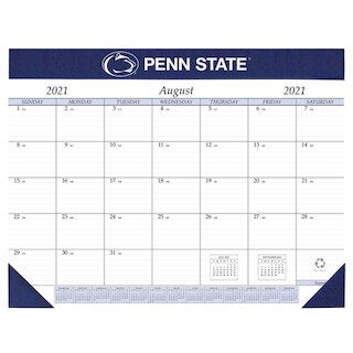 Imprinted Academic Year Desk Pad Calendar, 17x22 | Penn State Official Bookstore