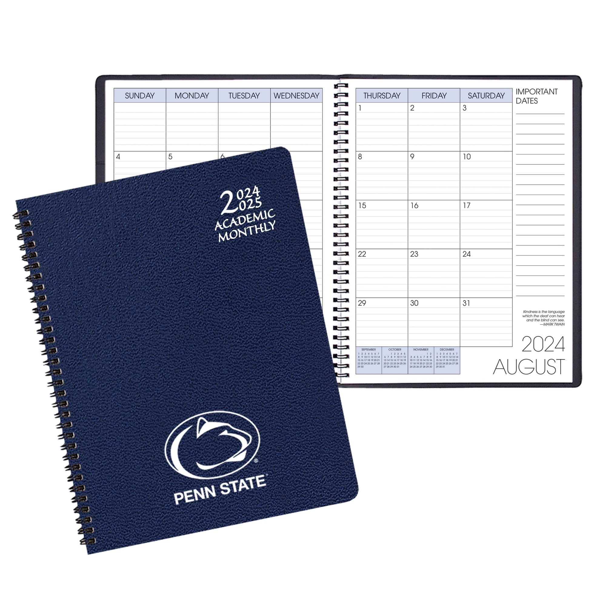 Payne 24-25 Imprinted Academic Monthly Planner  8.5"x11"