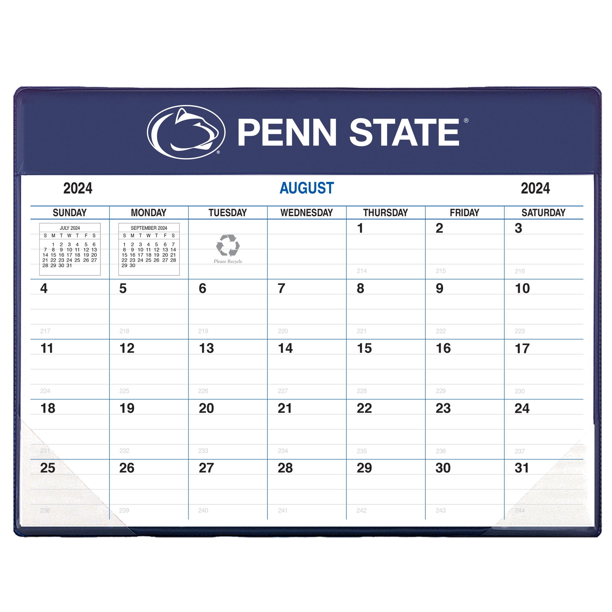 Payne 24-25 Imprinted Academic Calendar Pad Planner  8.5"x11"
