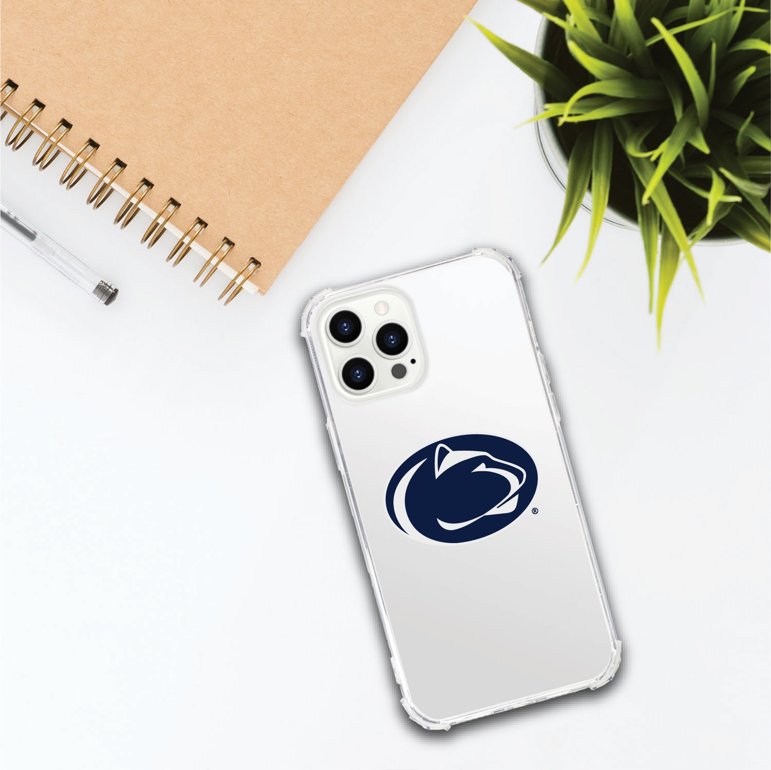 Penn State University Clear Tough Edge Phone Case, Classic V1 - iPhone 12 Pro