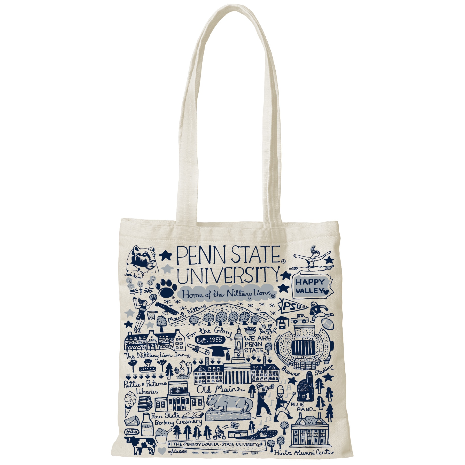 Penn State Nittany Lions Julia Gash Tote canvas Backpacks and Bags