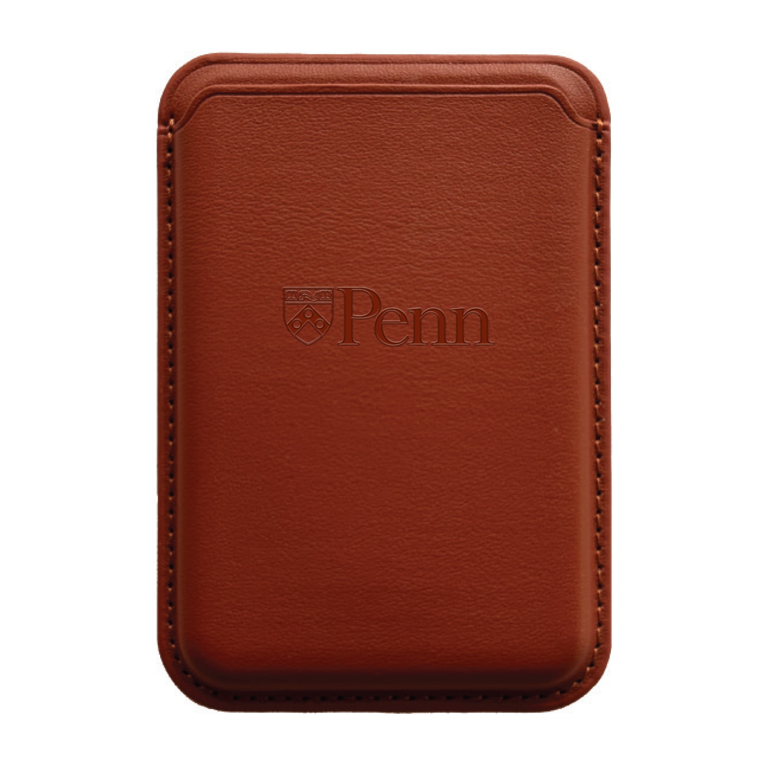 Monaco Leather Cellphone ID wallet with MagSafe Brown