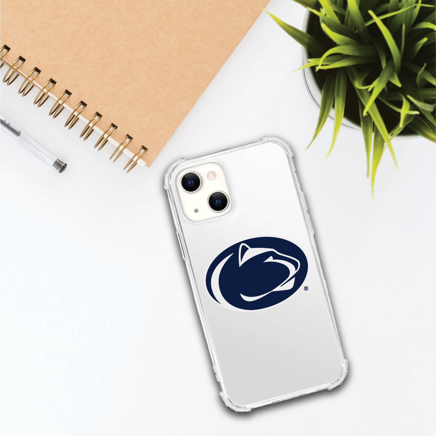 Penn State University Nittany Lions Clear Tough Edge Phone Case, Classic- iPhone 13