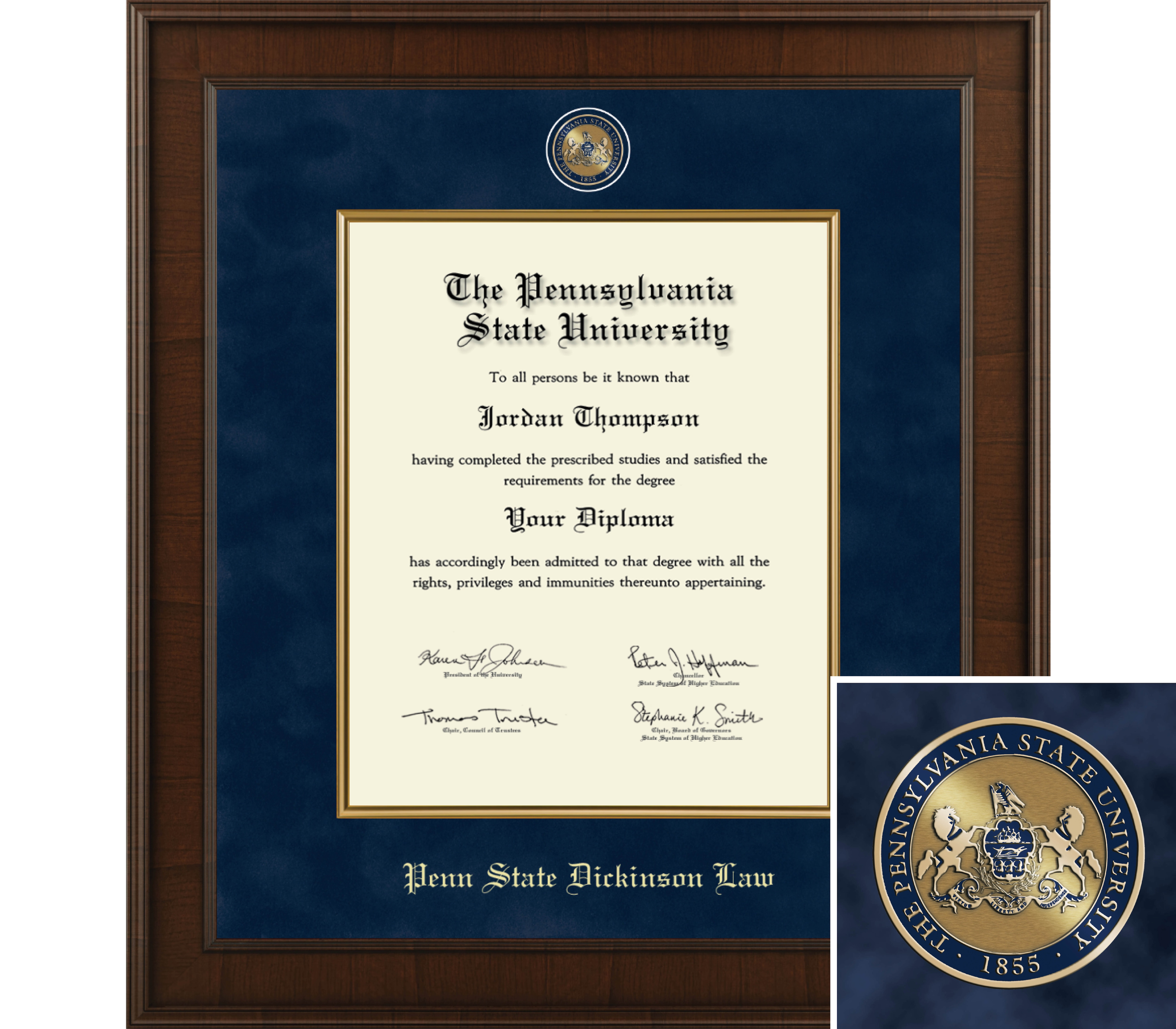 Church Hill Classics Presidential Medicine Diploma Frame