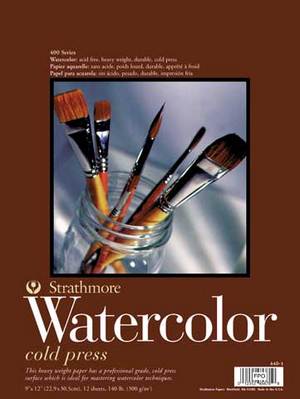 Strathmore Watercolor Paper Pad, 400 Series, 12" x 18"