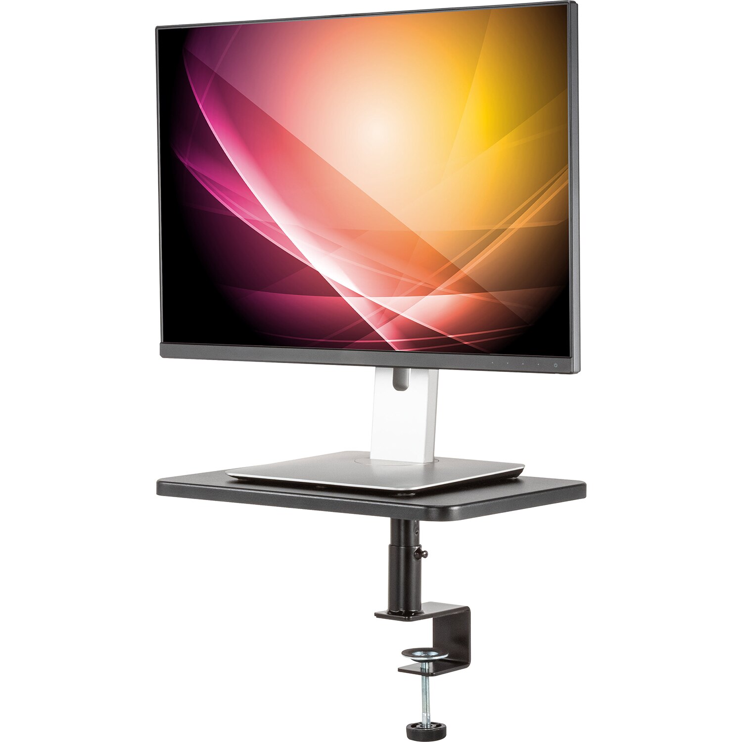 Allsop Ascend Monitor and Laptop Stand 14x9in Box Black