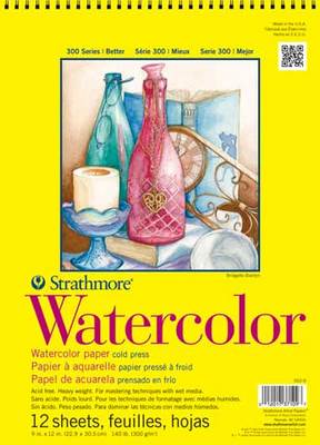Strathmore Spiral Bound Watercolor Paper Pad 300 Series (18 x 24)