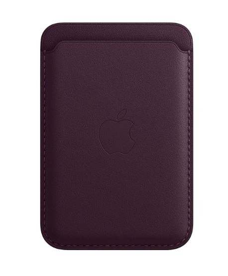 iPhone Leather Wallet with MagSafe - Dark Cherry