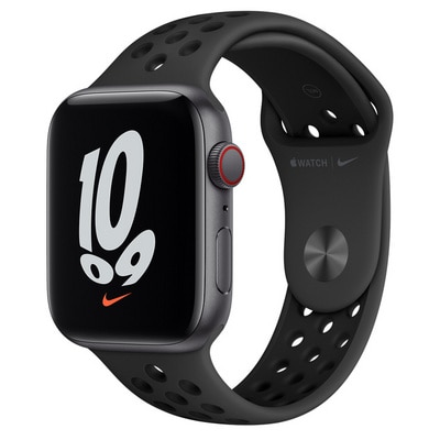 Apple Watch Nike SE GPS + Cellular, 44mm Space Gray Aluminum Case with  Anthracite/Black Nike Sport Band - Regular