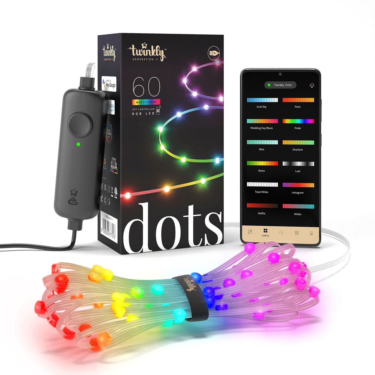 Twinkly Dots Flexible LED String Lights
