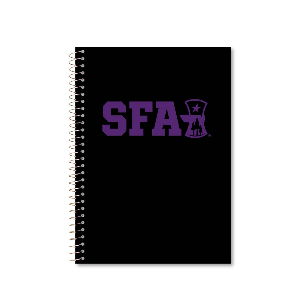 Roaring Premium 3 Subject 9.5 x 6.5 Notebook, College Ruled 20lb Paper, Pressboard Foil Cover
