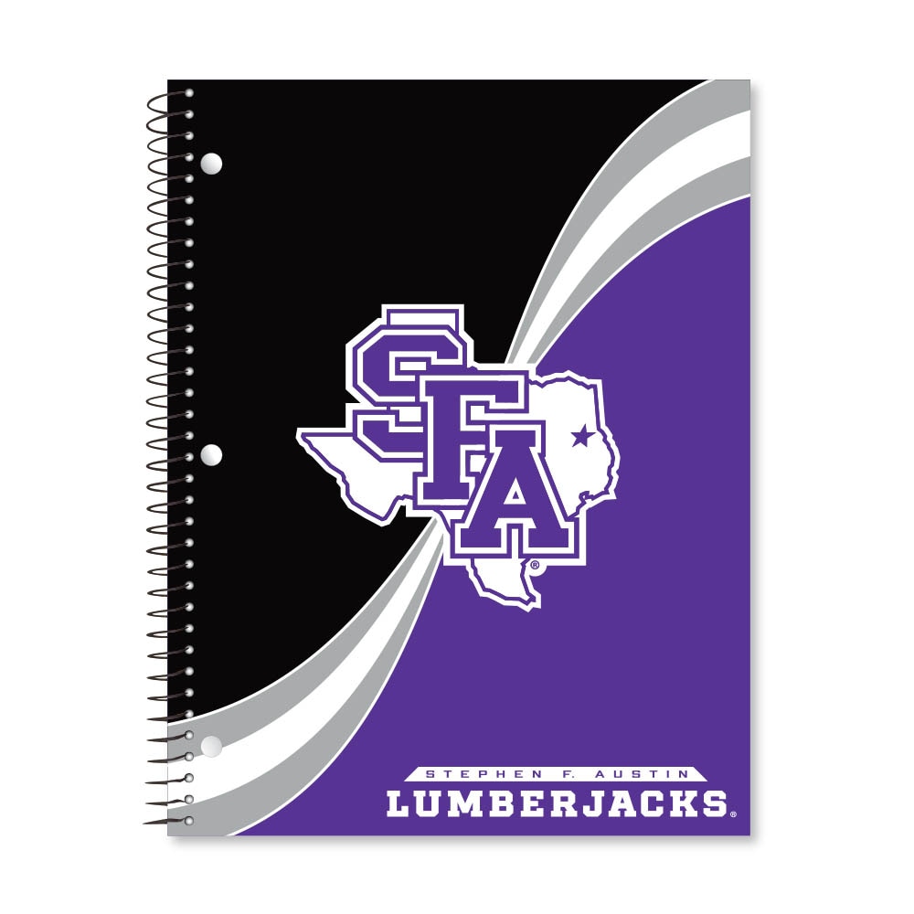 Digi Curve Divide 1 Subject 11"x8.5" 70 Count College Ruled Spiral Notebook