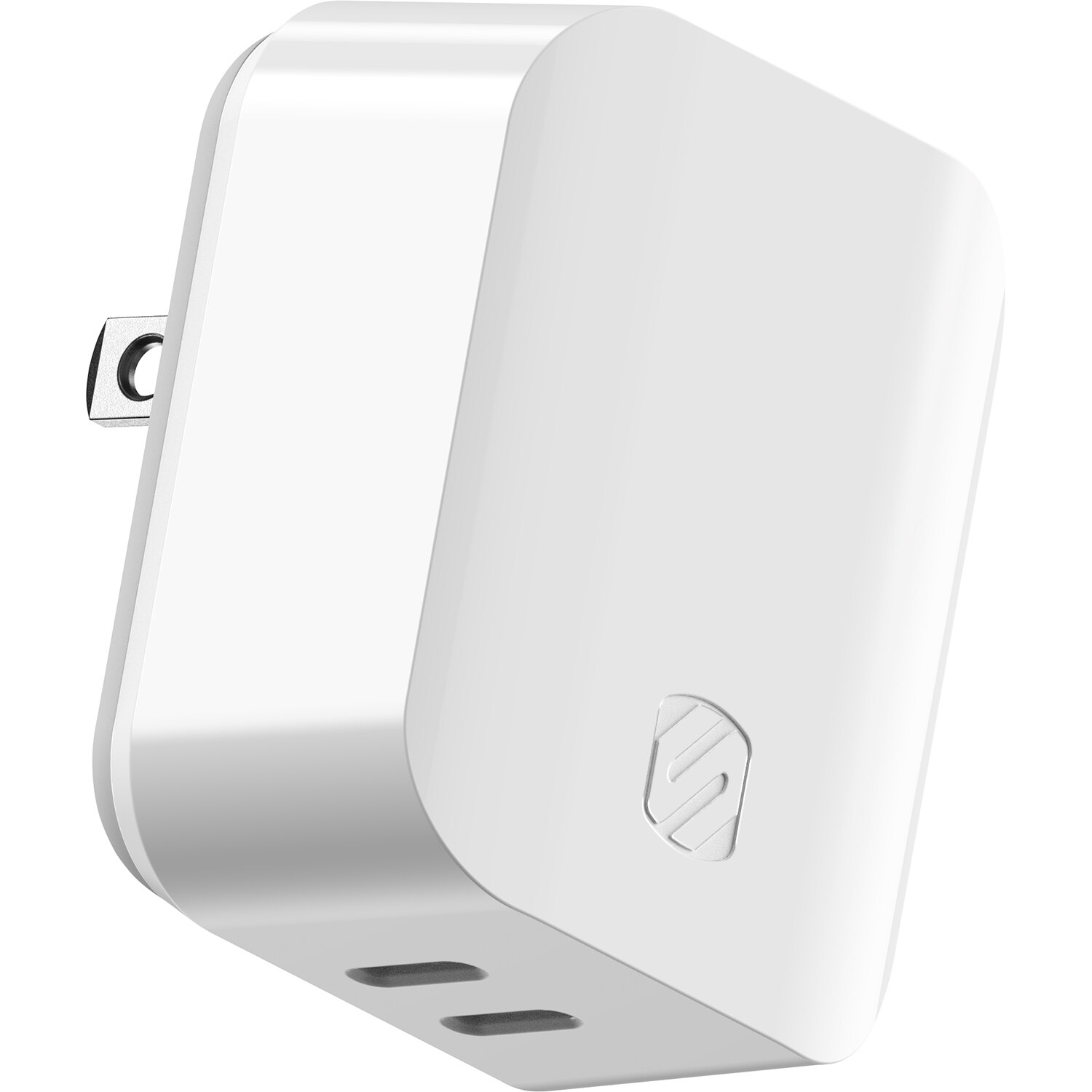 Powervolt 65W Dual USB-C Charger- White