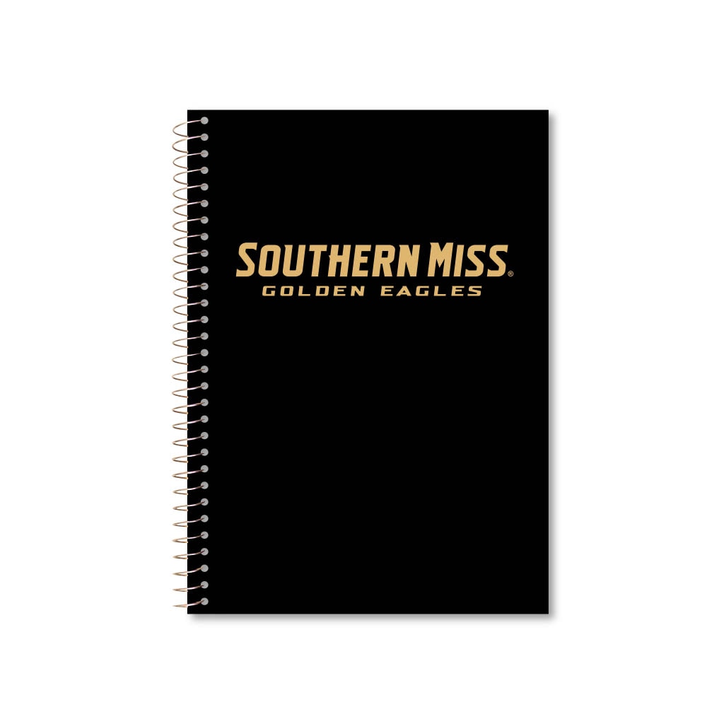 Roaring Premium 3 Subject 9.5 x 6.5 Notebook, College Ruled 20lb Paper, Pressboard Foil Cover