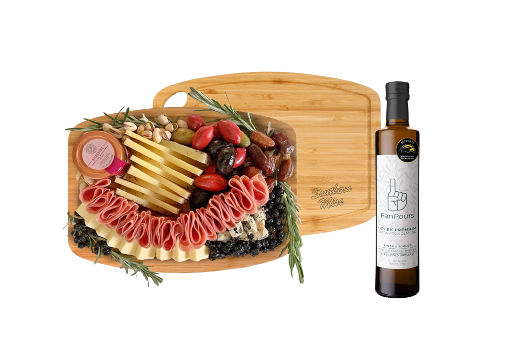 Rectangle Charcuterie Board + Charcuterie - Southern Miss - FanPour 8.5"x11"