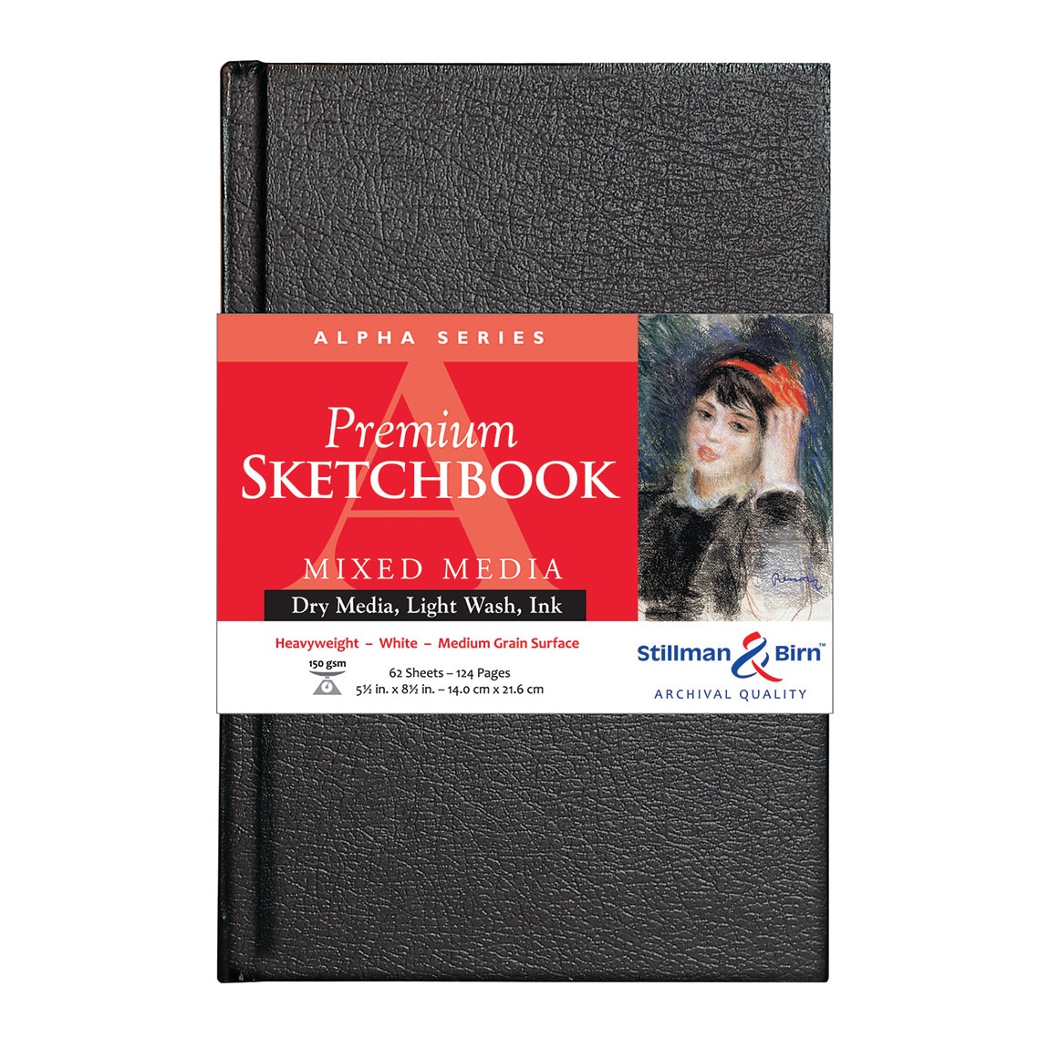 Stillman & Birn Alpha Series Premium Hard-Cover Sketchbook, 5.5" x 8.5"