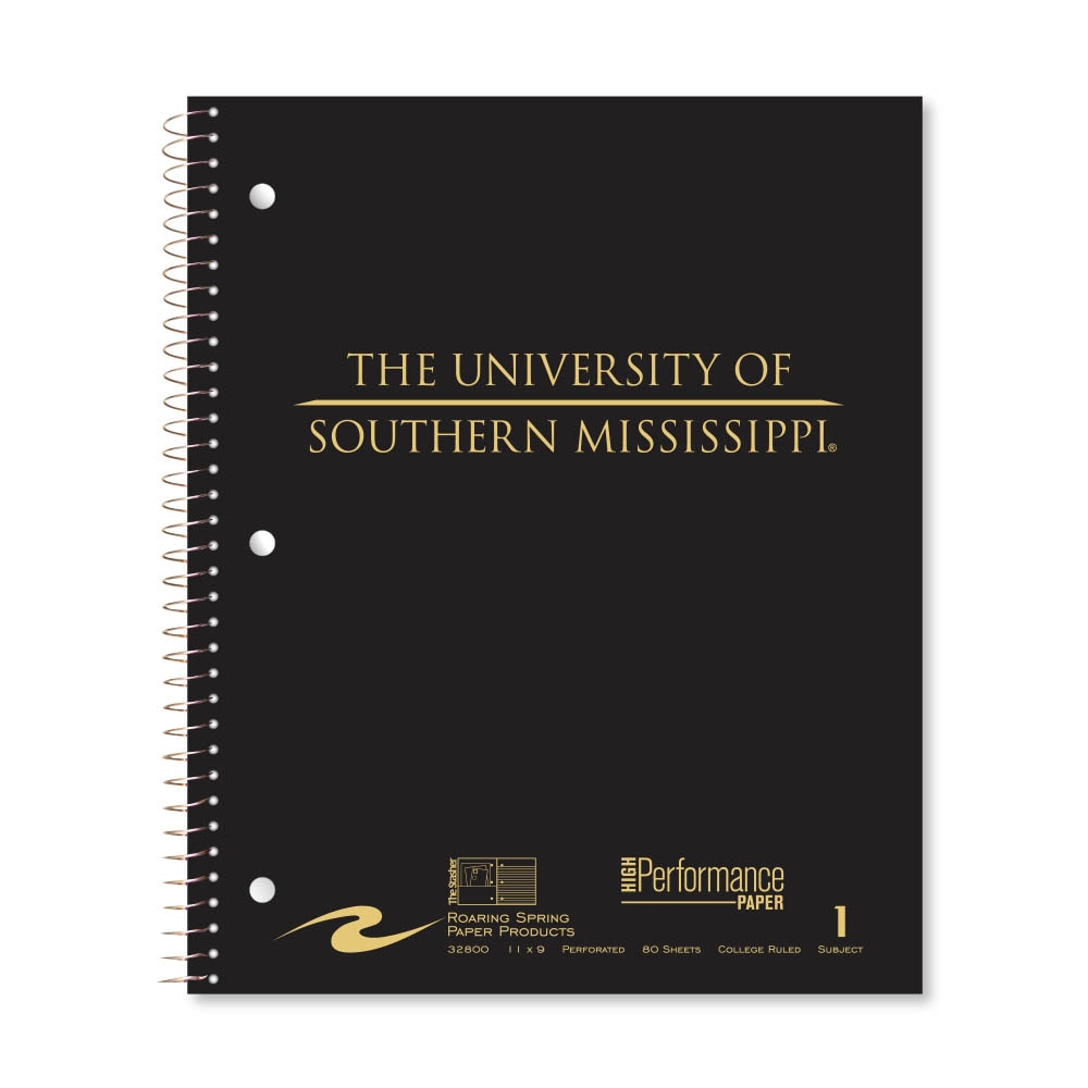 Roaring Premium 1 Subject Notebook, 8.5x11 College Ruled 20lb Paper, Pressboard Foil Cover