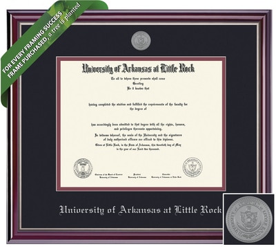 Framing Success 8.5 x 11 Jefferson Silver Medallion Bachelors, Masters, PhD Diploma Frame