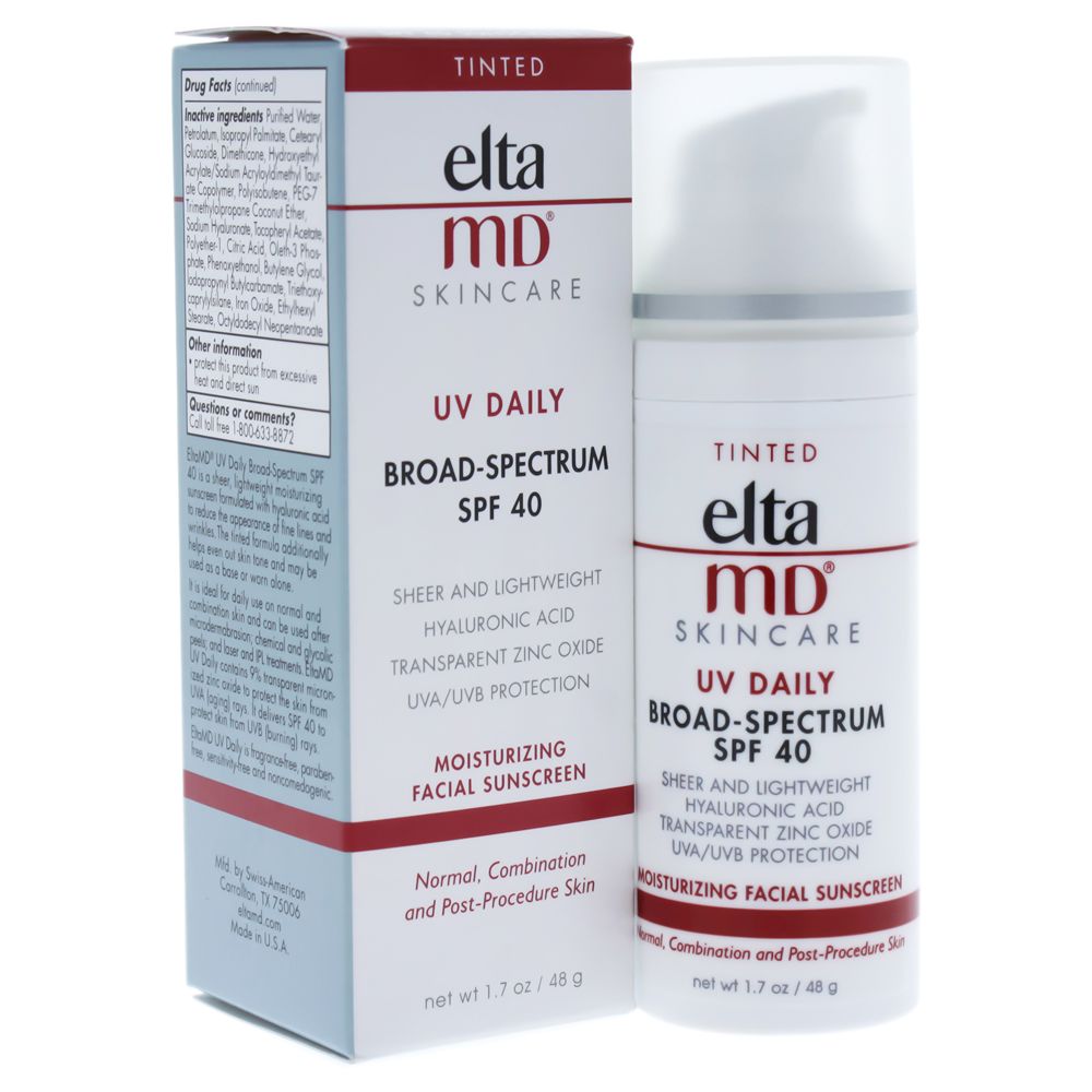 UV Daily Moisturizing Facial Sunscreen SPF 40 - Tinted by EltaMD for Unisex - 1.7 oz Sunscreen