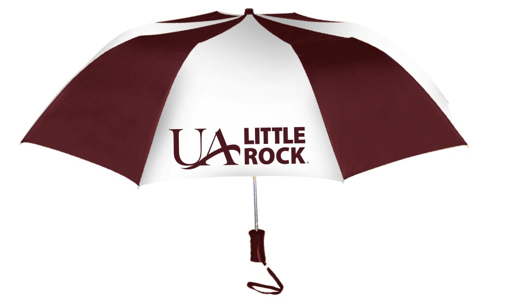 Arkansas Little Rock Trojans "The Sport" 2-Tone Emblematic Umbrella Automatic Folding 48" Coverage