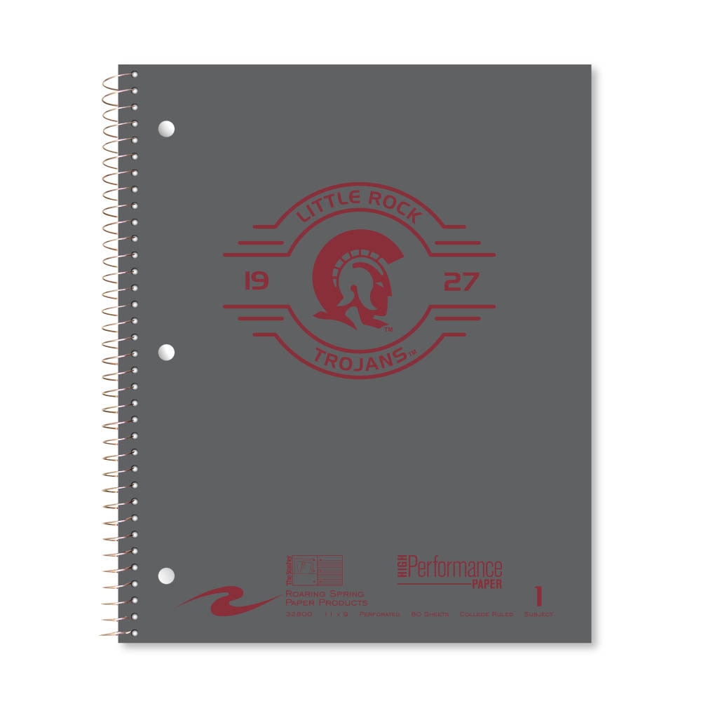 Roaring Premium 1 Subject Notebook, 8.5x11 College Ruled 20lb Paper, Pressboard Foil Cover