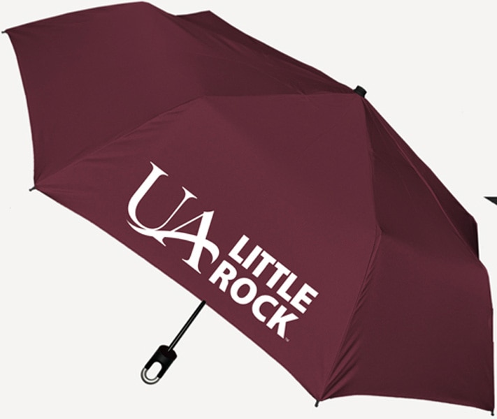 Storm Clip Mini Folding Emblematic Solid Umbrella 42" Coverage