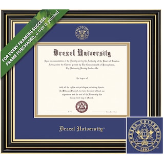 Framing Success 11 x 14 Prestige Gold Embossed School Seal Bachelors, Masters Diploma Frame