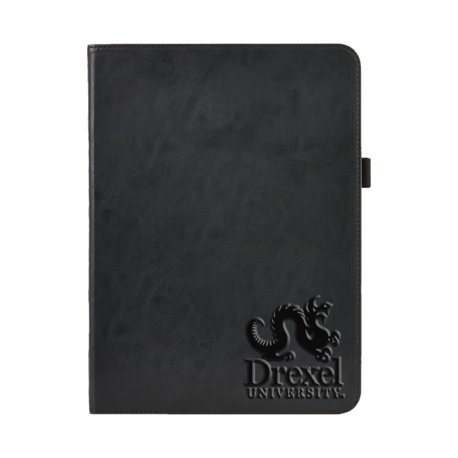 Drexel University V2 Black Leather Folio Tablet Case, Alumni V2 - iPad (9th gen)