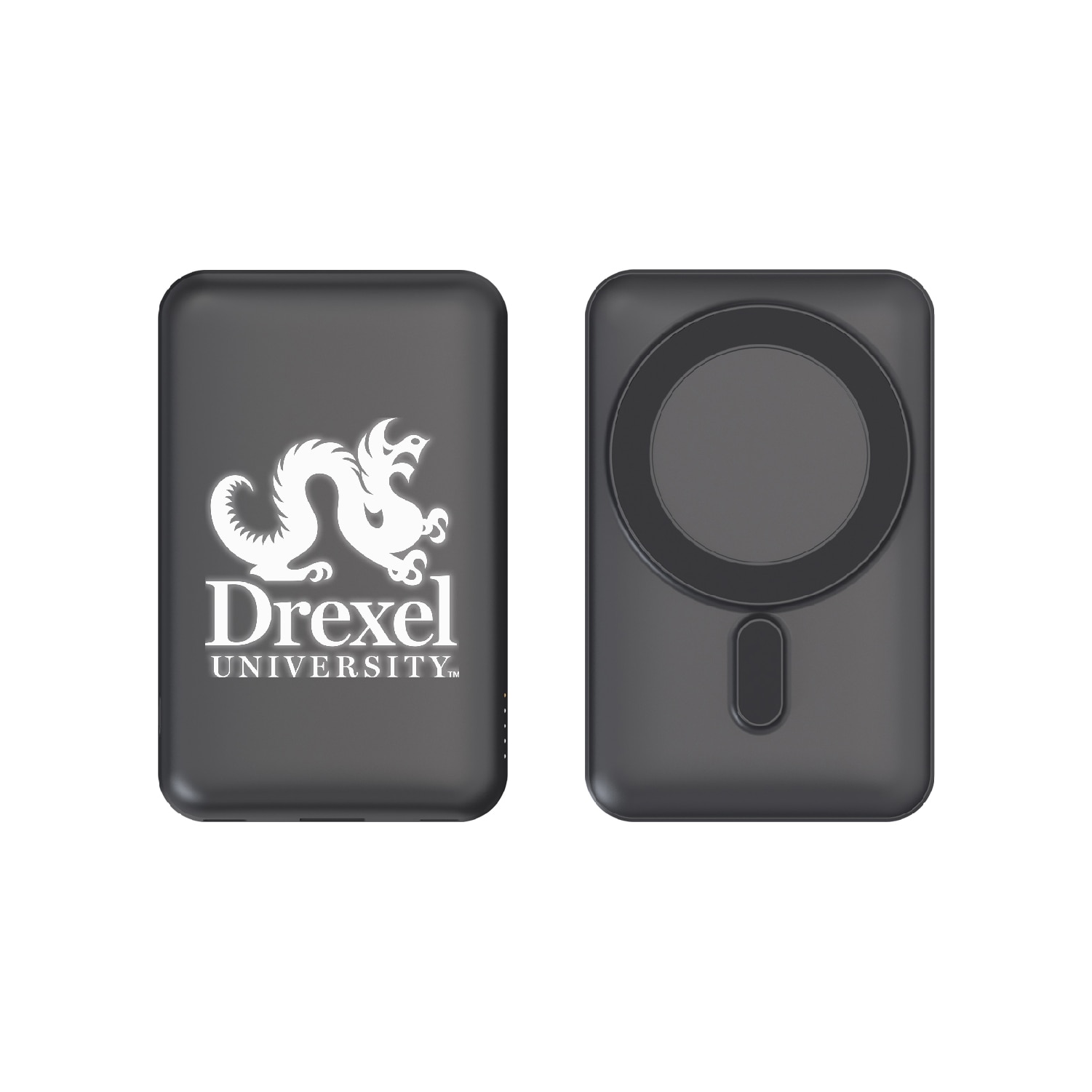 Drexel University Mag Safe Compatible Power Bank, Black, Alumni