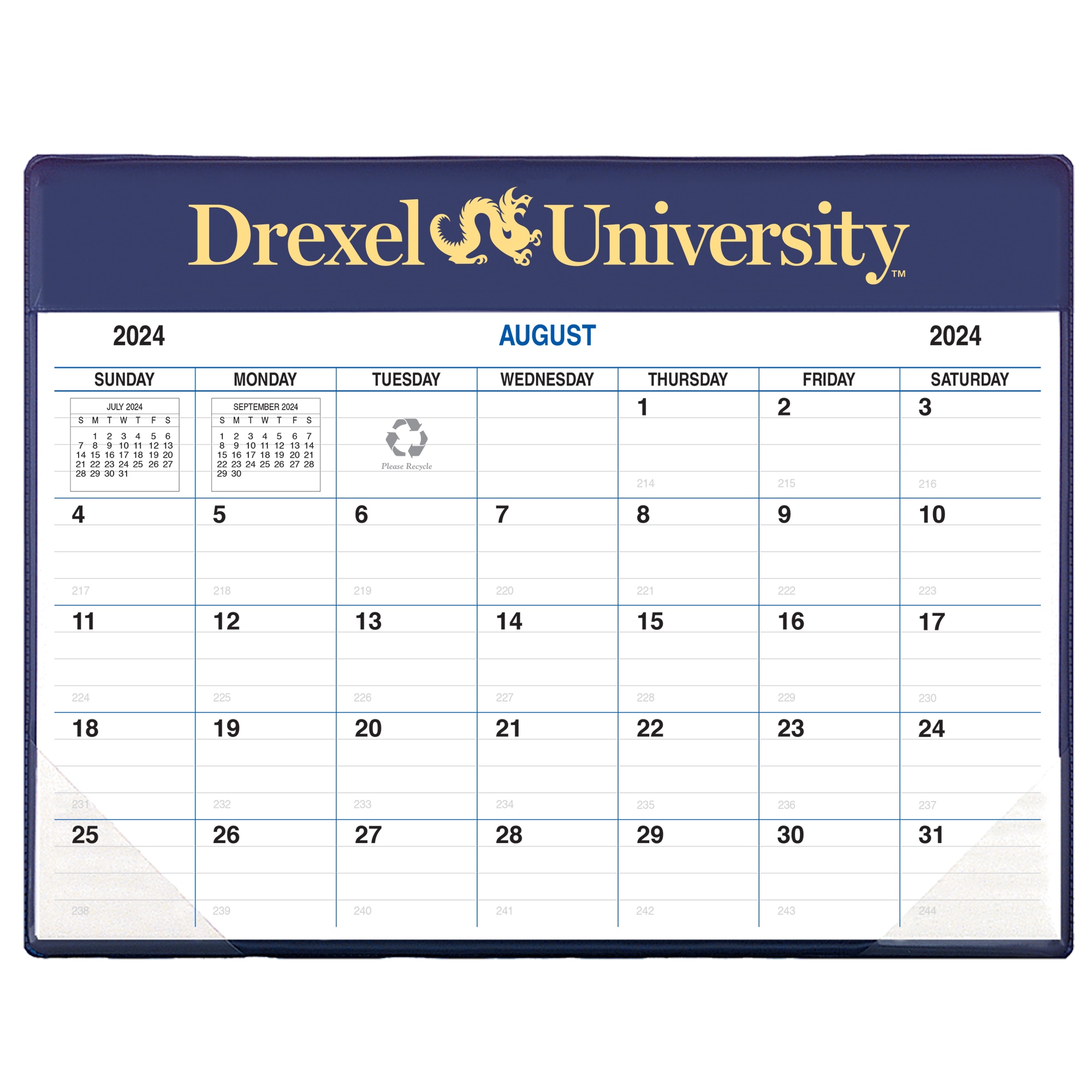 Payne 24-25 Imprinted Academic Calendar Pad Planner  8.5"x11"