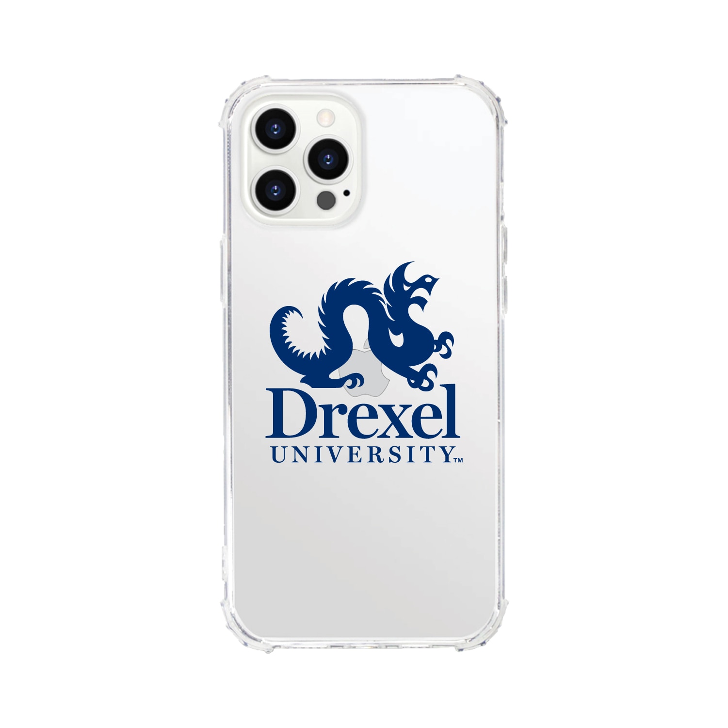 Drexel University- Clear Tough Edge Phone Case, Classic - iPhone 15