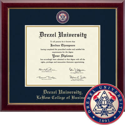 Church Hill Classics 11" x 14" Masterpiece Cherry LeBow College of Business Diploma Frame