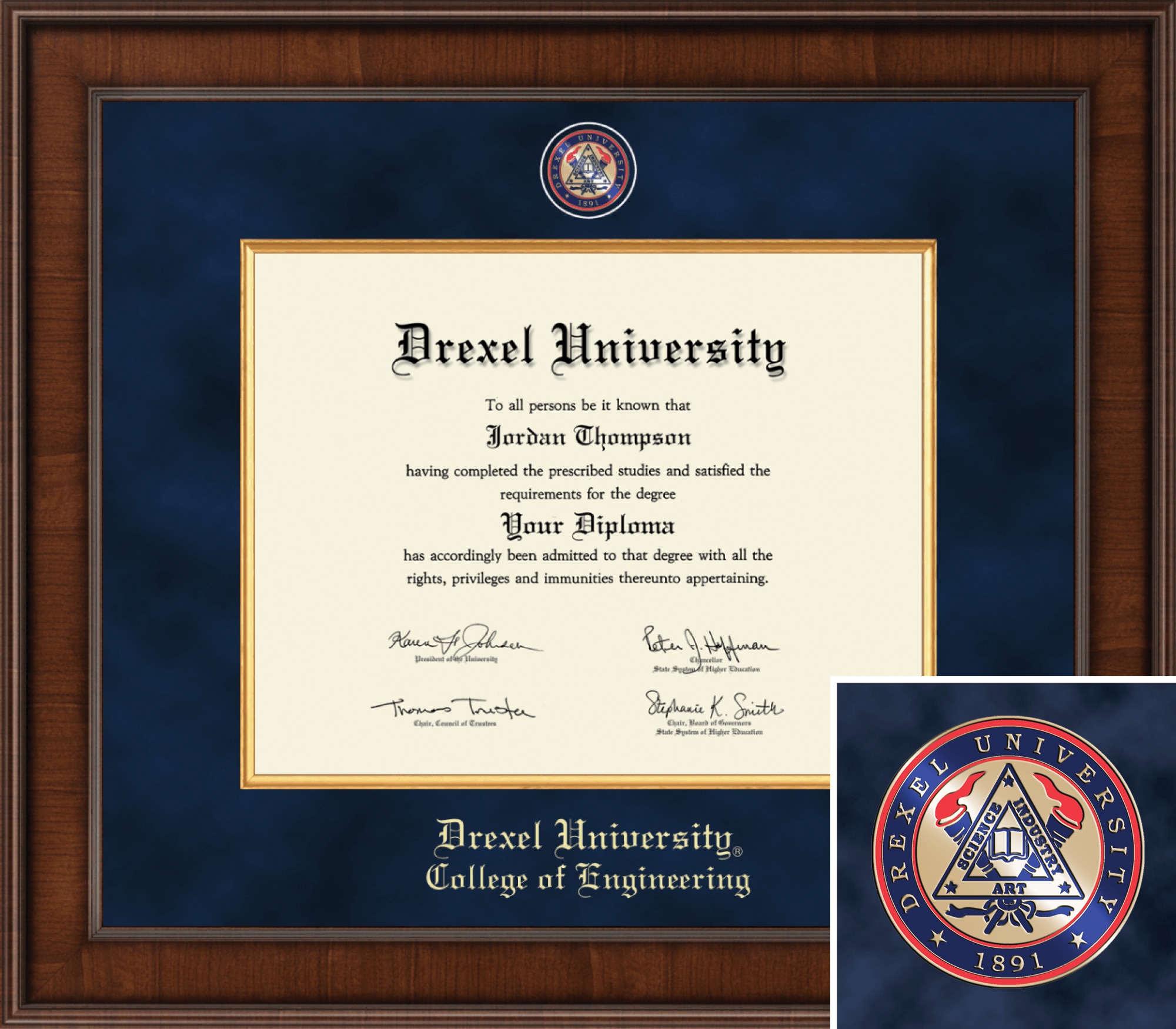 Church Hill Classics, Presidential, Engineering 11x14 Diploma Frame