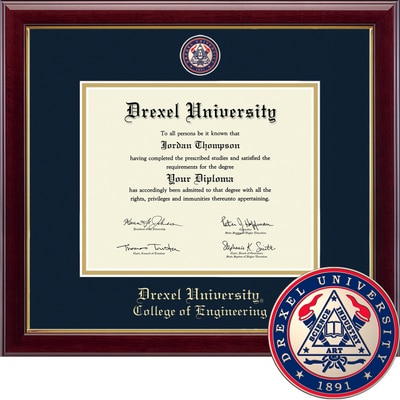 Church Hill Classics 11" x 14" Masterpiece Cherry College of Engineering Diploma Frame
