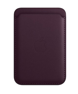 iPhone Leather Wallet with MagSafe - Dark Cherry