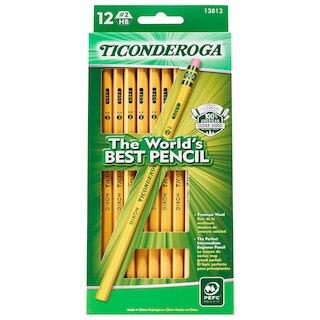 Dixon Ticonderoga #2 HB Soft Pencils 12Pack