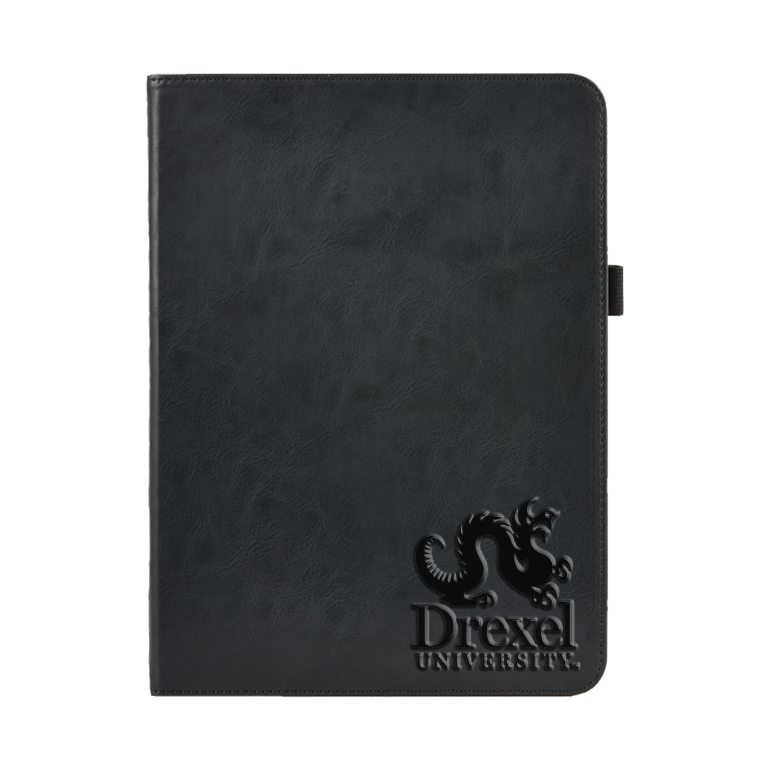 Drexel University V2 Black Leather Folio Tablet Case, Alumni V2 - iPad Air (4th gen)