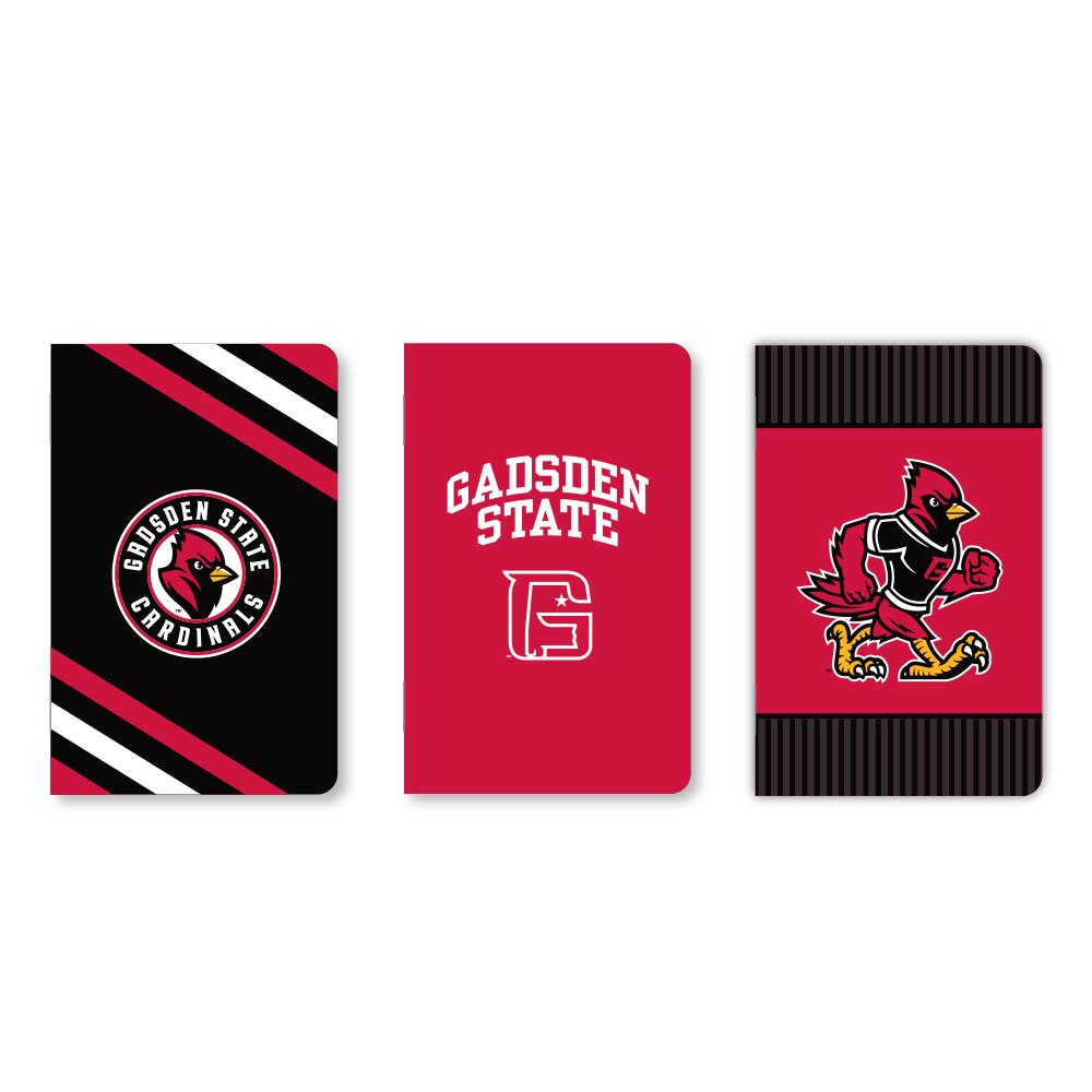Set of 3 School Spirit Pocket Sized Mini Notebooks