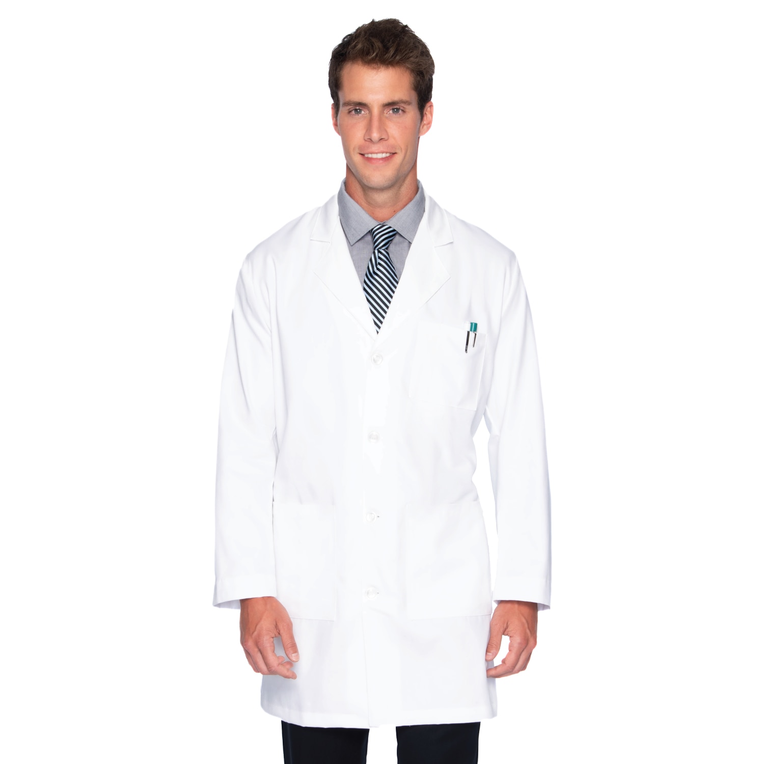 Landau Men's 5-Pocket Full-Length Lab Coat