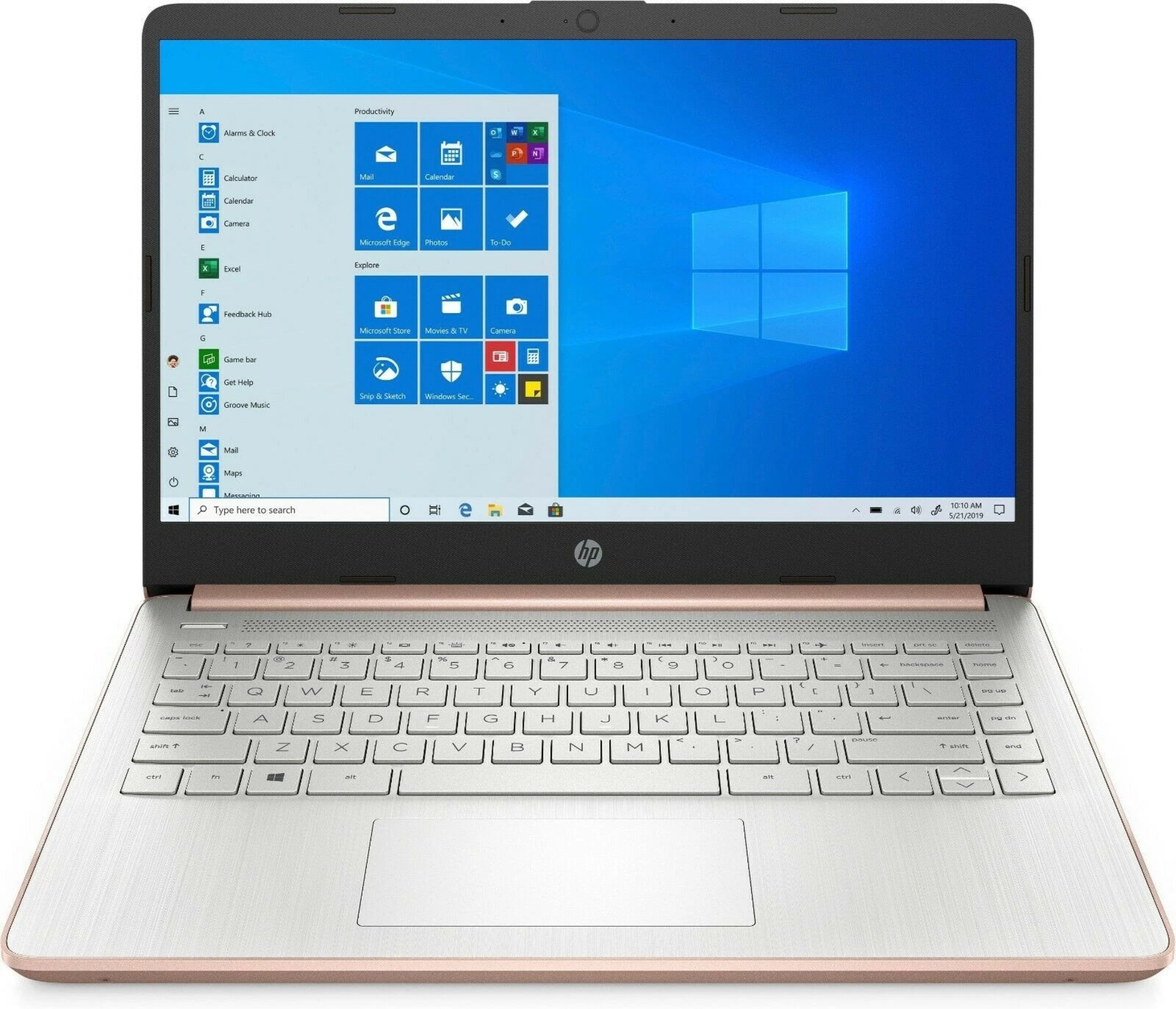 HP 14" Celeron N4500 4GB Memory/ 64GB SSD Win11H Notebook Pale Rose Gold