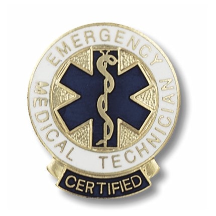 Round Medical Emblem Pin