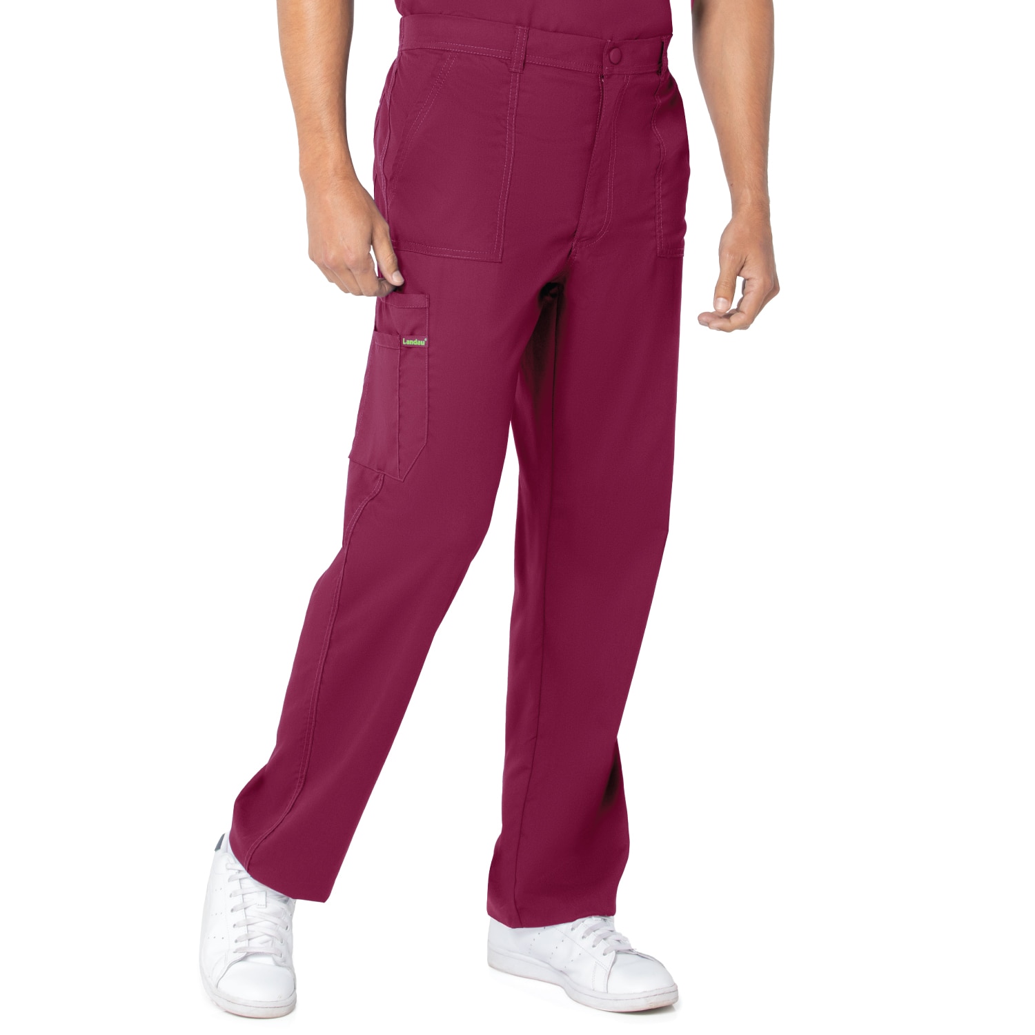 Men's Cargo Drawsting Scrub Bottoms