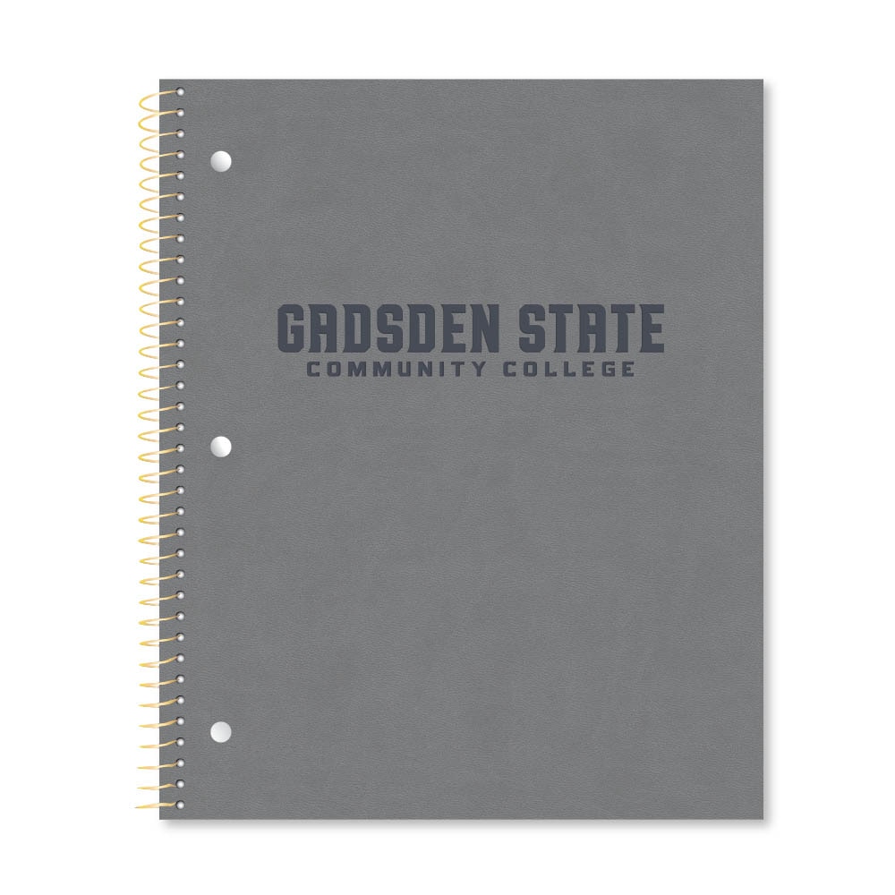 Roaring Premium 1 Subject Notebook 8.5x11 College Ruled 20lb Paper Impressions Leatherette Burnish Cover